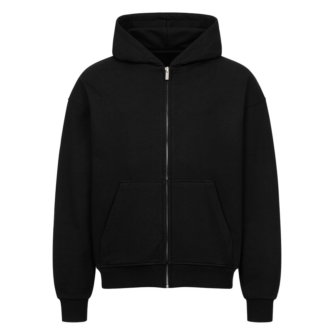 QR Oversized Zipper Hoodie
