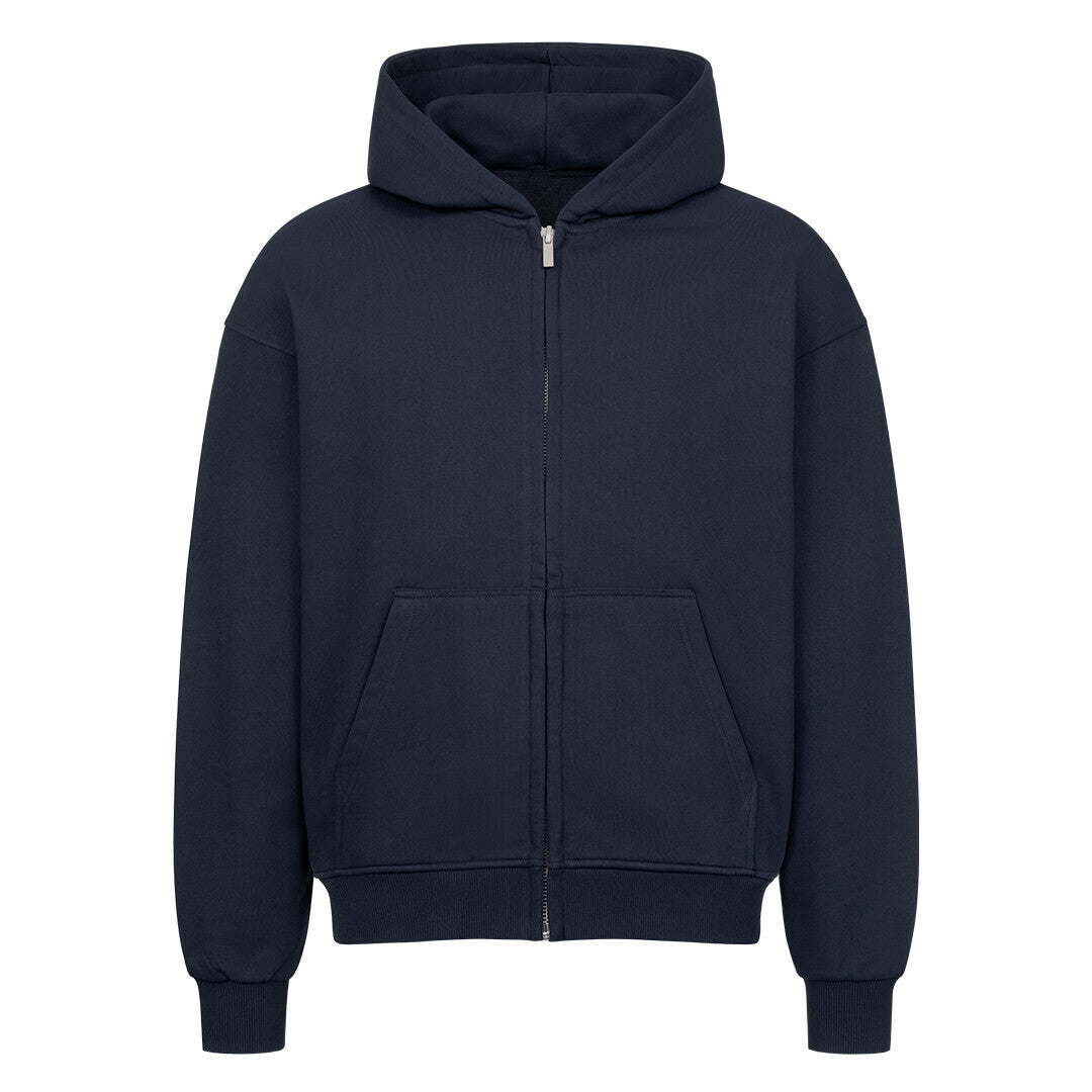 QR Oversized Zipper Hoodie