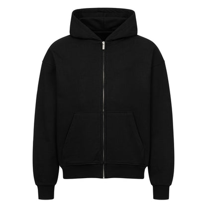 QR Oversized Zipper Hoodie