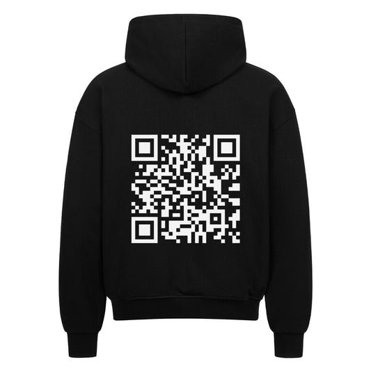 QR Oversized Zipper Hoodie